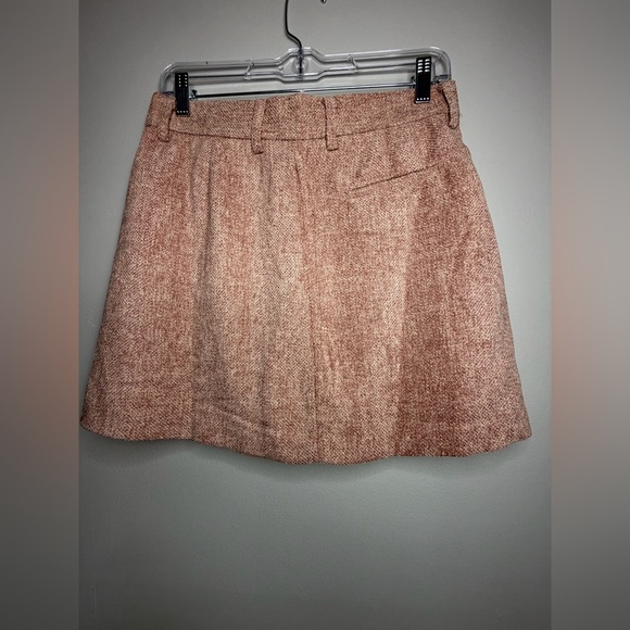 Moon River Brown Pleated Mini Skirt - Picture 2 of 5